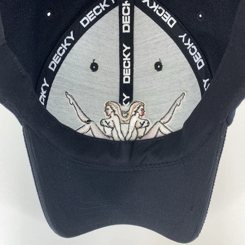 DECKY DCI Collectibles Black Hat with Girls Adjustable OSFM Acrylic Baseball Cap